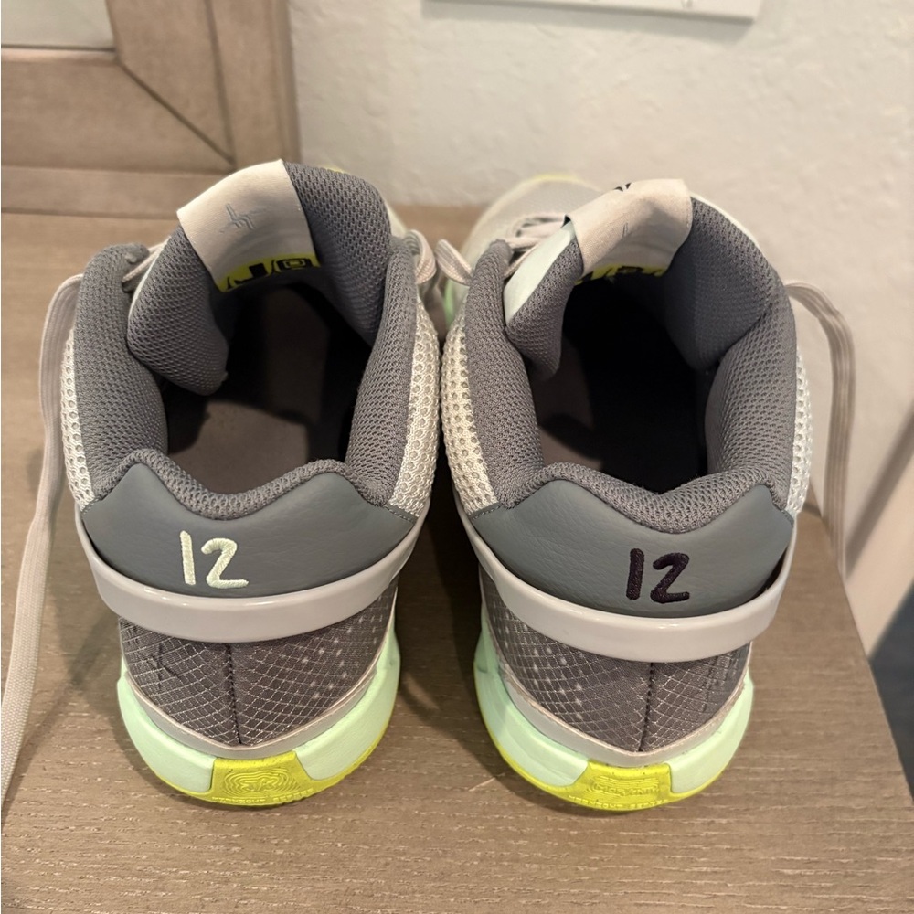 Nike Ja 1 "Light Silver/Cyber/Cool Grey/Granite" Men's Basketball Shoe Size 9 - Picture 4 of 10